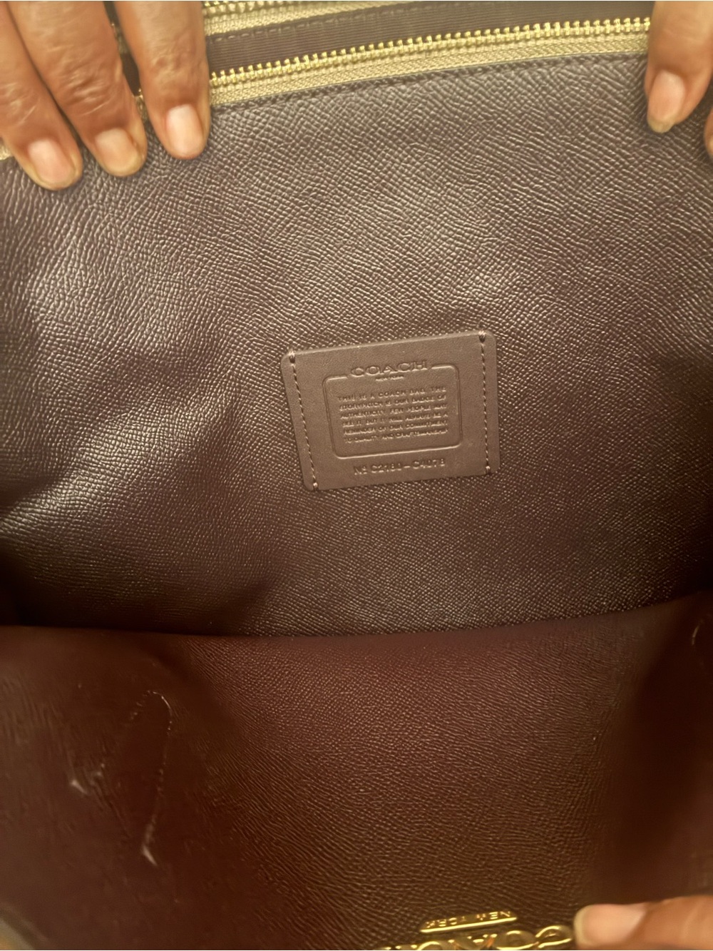 Coach Tatum Shoulder Bag in Taupe - Picture 7 of 11